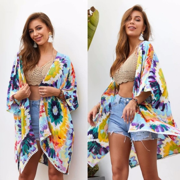 Bellanblue Sweaters - SPRING FLING Kimono Bellanblue Sweaters - SPRING FLING Kimono